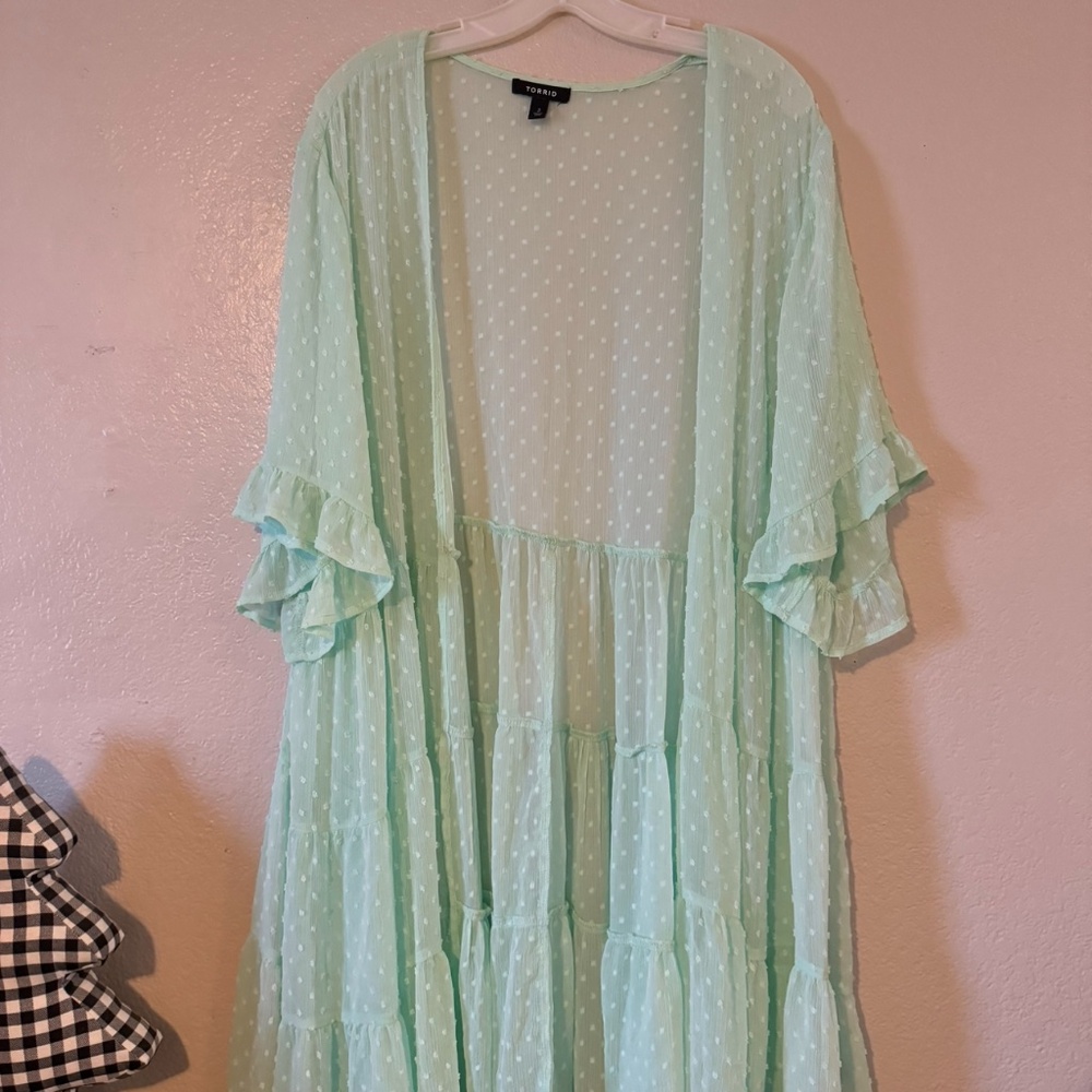 Torrid size 3 polka dot cardigan